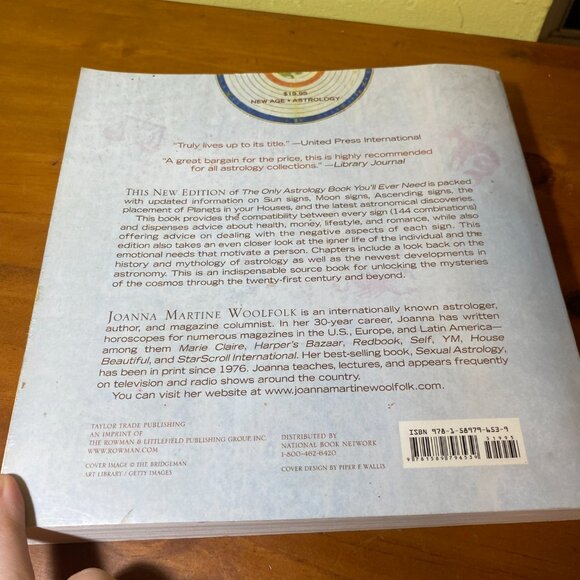 The Only Astrology Book You'll Ever Need Paperback Joanna Martine Woolfolk - Picture 2 of 5